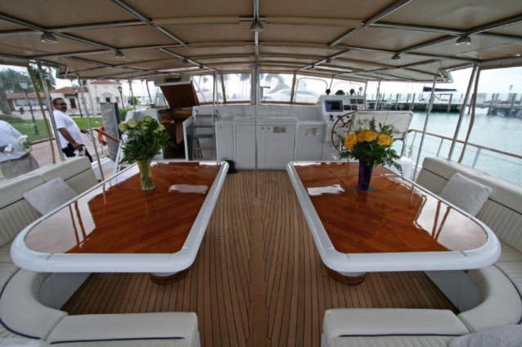 Yacht QUEEN SOUTH III -  Aft Deck Al Fresco dining