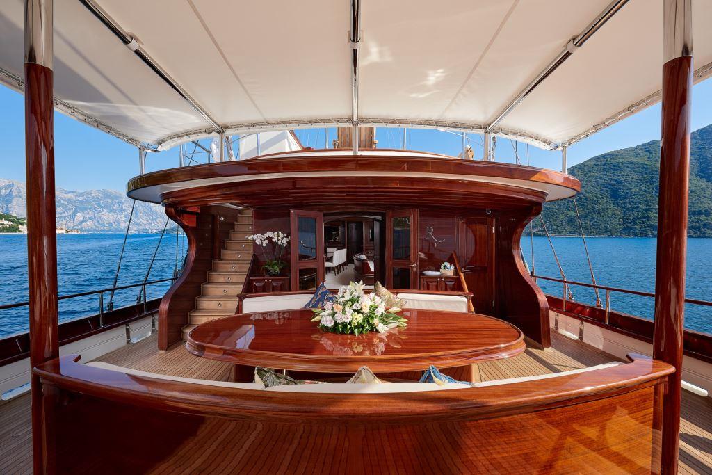 Yacht RIANA - Aft deck