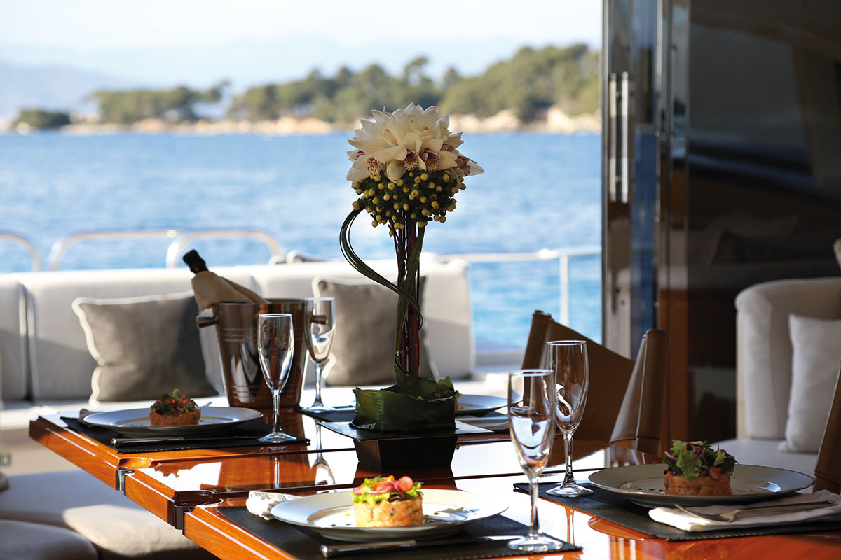 Yacht SERENITY ATLANTIC -  Aft Deck Al Fresco Dining