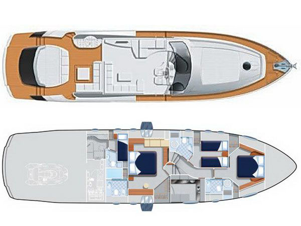 Yacht SHALIMAR 22m - Layout