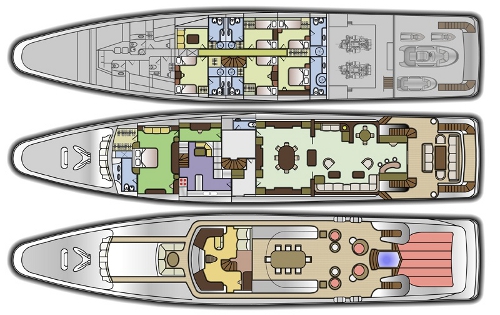 Yacht SOPHIE BLUE -  Layout