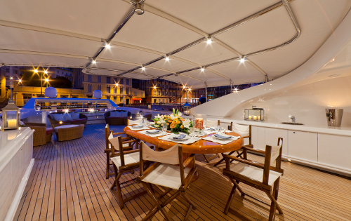 Yacht SOPHIE BLUE -  Sundeck Dining