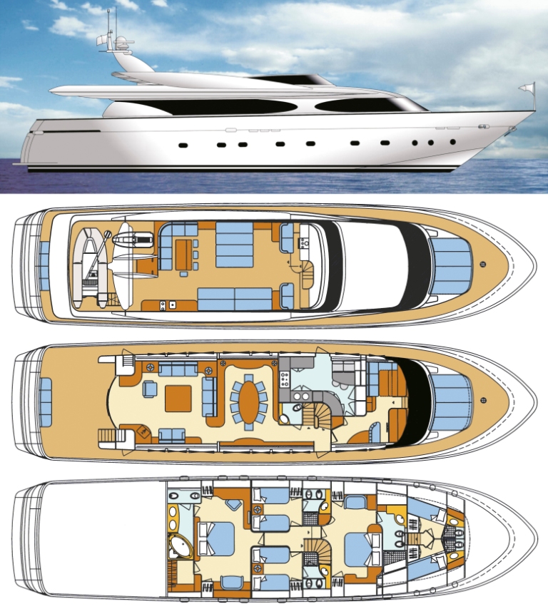 Yacht TALILA -  Layout