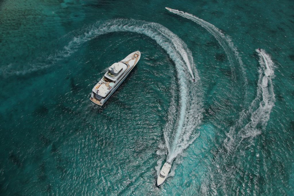 Yacht TRISARA -  From Above