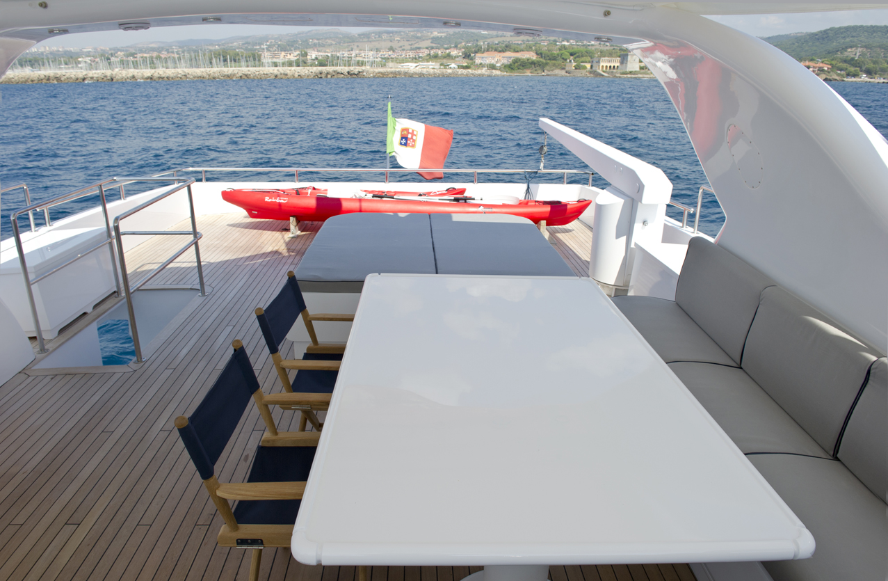 Yacht WOLF TWO -  Sundeck Dining