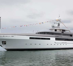 A 65 metre super yacht FAMILY DAY launched by Codecasa