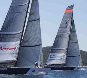 Team Mascalzone Latino triumph in America’s Cup boats in the Louis Vuitton La Maddalena Flight Five