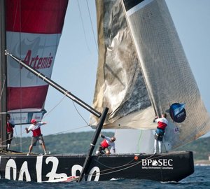 Louis Vuitton Trophy: Day 8 - One point separates the top five boats