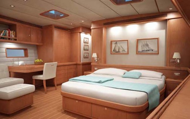 Sailing yacht Nilaya Master Cabin