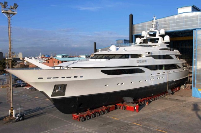 Superyacht SILVER ANGEL at launch