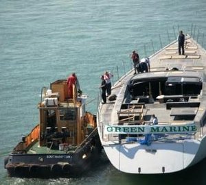 The Bill Tripp Design Sailing Superyacht Sarissa Hull is Launched by Green Marine