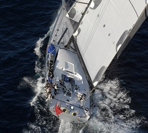 Supermaxi ICAP Leopard Race Yacht Runs Out of Wind in her Transatlantic Sailing Record Attempt