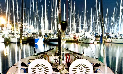 Porto San Rocco Marina at Night