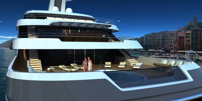 Yacht ORCHID aft - Image Courtesy of Luiz De Basto