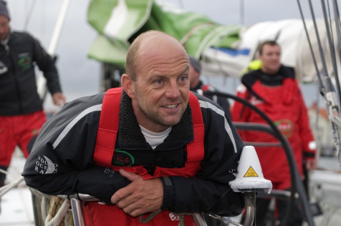 Green Dragon skippered by Ian Walker in 2009 - Image credit to Dave Kneale Volvo Ocean Race
