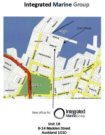 Location map of Integrated Marine Group