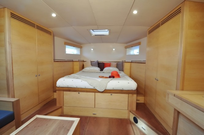 Luxury Futuna 70 sailing yacht ICHTUS  Master Cabin