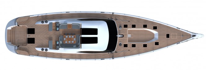 Oyster 885 sailing yacht layout - Photo Credit Oyster Marine