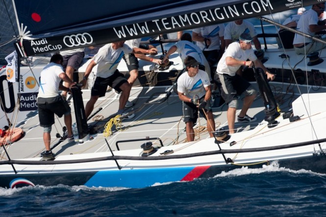 TP52 Day 1 - TeamOrigin 25 08 2010, Caja Mediterraneo Region of Murcia Trophy - Audi MedCup Circuit Photo Credit - Nico Martinez Audi MedCup