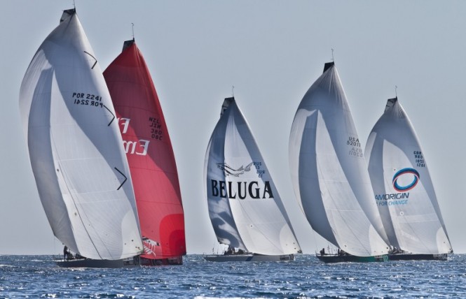 TP52 Training Day - Fleet Downwind Caja Mediterraneo Region of Murcia TrophyCaja - Cartagena Photo Credit Ainhoa Sanchez-Audi MedCup