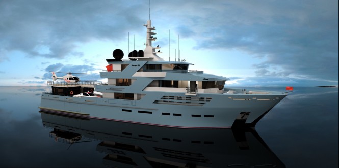 The 58 metre Superyacht Ranger Explorer Design