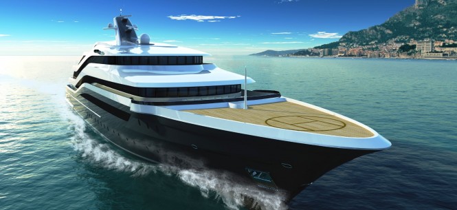 The Lurssen 88 Meter Orchid Yacht Design  - Arriving in Genova