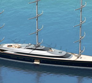 The New & Improved Yacht Maltese Falcon: The Perini Navi 335 ft (102m) Falcon Rig Superyacht