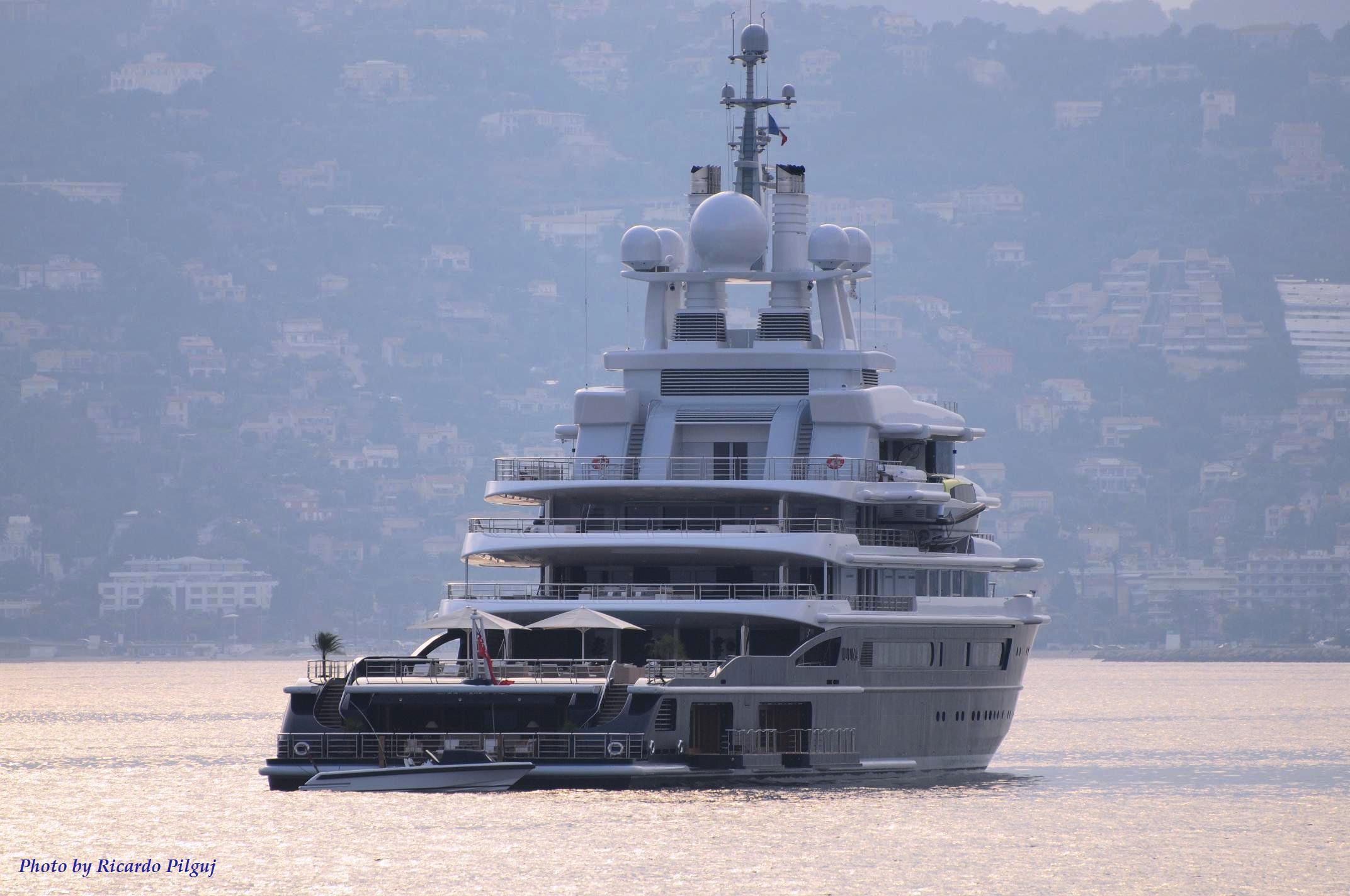 Yacht Luna soon after her delivery in the Mediterranean - This photo is courtesy of yacht and ship photographer Ricardo Pilguj