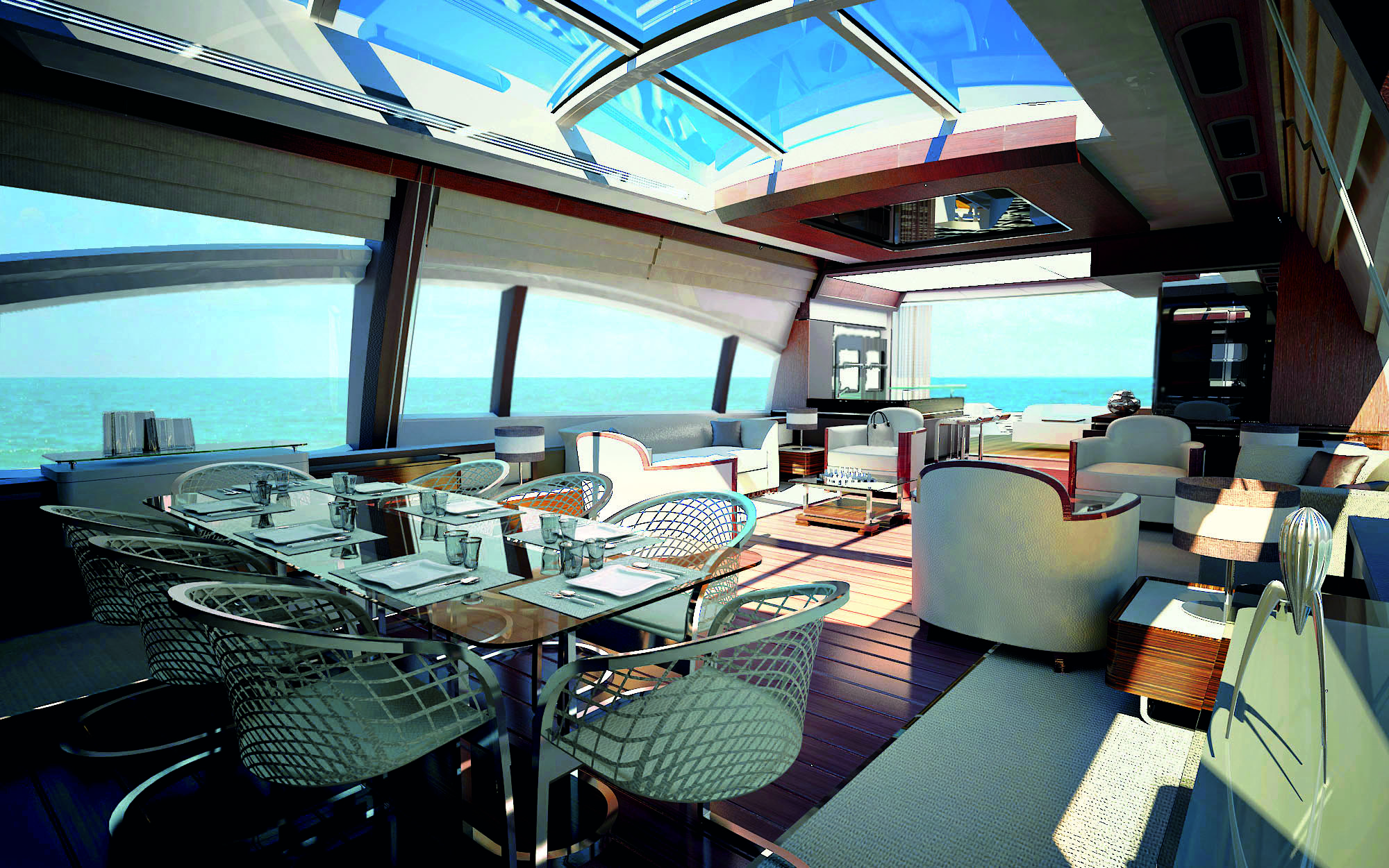 Azimut Grande 120SL mega yacht salon — Yacht Charter & Superyacht News