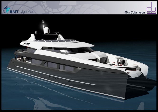 BMT Nigel Gee 40 Metre Motor Yacht to be built by Sunreef Yacht - Image coutesy of Emmett & Smith