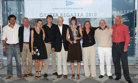 Class 2 winners, Gerd and Annemarie Köhlmoss, Oyster 54 Sarabande - Photo Credit Oyster Yachts