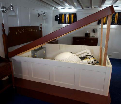 M21000 Gyro on motor yacht Enticer Photo Credit Seakeeper