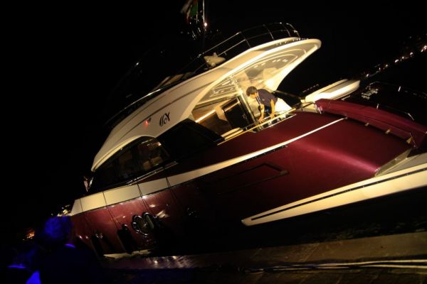 Monte Carlo Yachts 76 (MCY 76) at the Venice 2010 World Premier, Photo Credit Monte Carlo Yachts