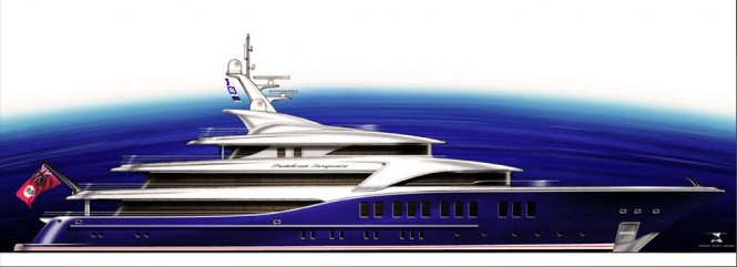 Turquoises' new 74-meter traditional superyacht design by Andrew Winch