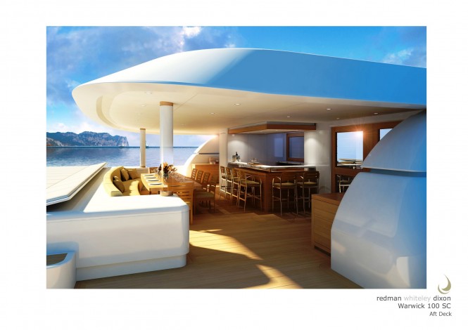 30m Super Catamaran Q5 (hull YD66) by Yachting Developments - Aft