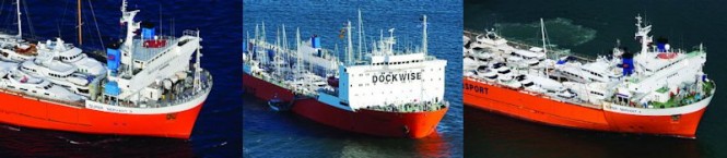 3 Dockwise ships transporting Superyachts to Florida 