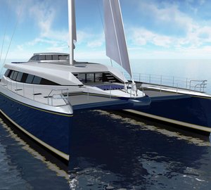 30m Catamaran Q5 (hull YD66) by Yachting Developments.