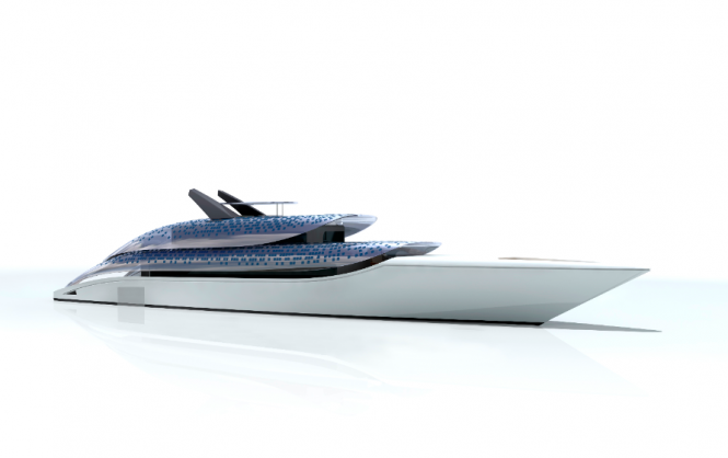 Feadship Breathe Superyacht Concept - The exterior profile of Breathe radiates a sense of peace and dispenses with all unnecessary design elements