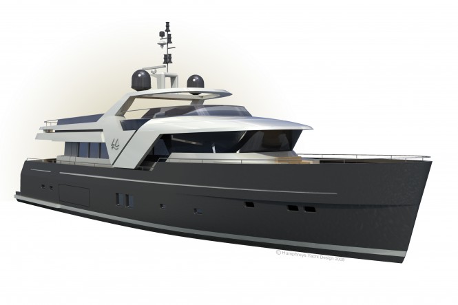 First ecHo motor yacht from Monte Fino in build