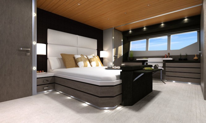 Intermarine 85' flybridge motor yacht by Luiz de Basto Designs 