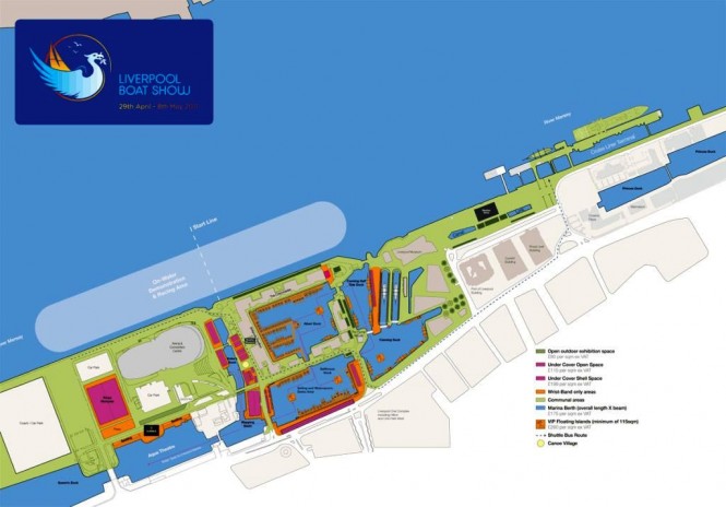 Liverpool Boat Show Site Plan - Credit Liverpool Boat Show