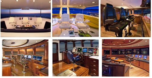 New yachts at FLIBS 2010 with STIDD ergonomic seats