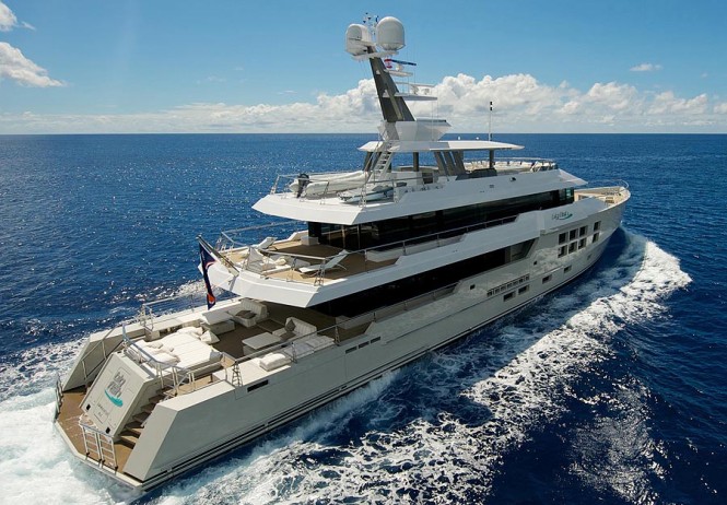 Superyacht BIG FISH built by McMullen & Wing shipyard New Zealand