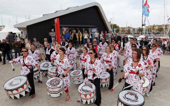 The opening ceremony was followed by a performance of Batala music, a style of Brazilian Samba which originates from Salvador, one if the host ports of the Velux 5 Oceans Race 2010. - Credit Velux 5 Oceans
