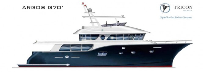 Tricon Marine to build a new custom Argos Gulfstream 70 (G70) motor yacht