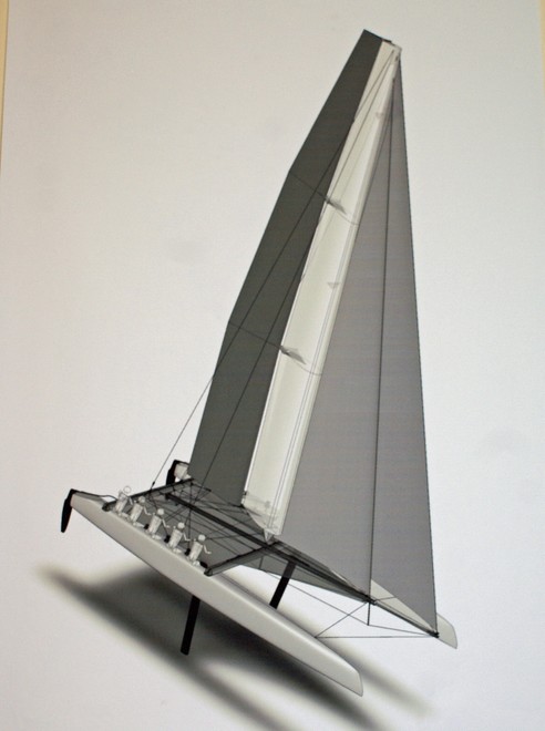 Updated graphic AC45 (the transom sections will detach just after of the after crossbeam)