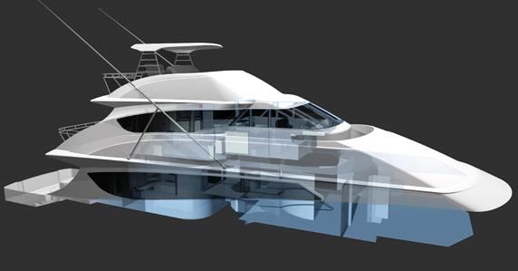 105 Yachtfish concept by Donald L. Blount and Associates (DLBA) 