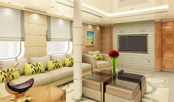 43m MY Green Concept Design Project  Main saloon-1
