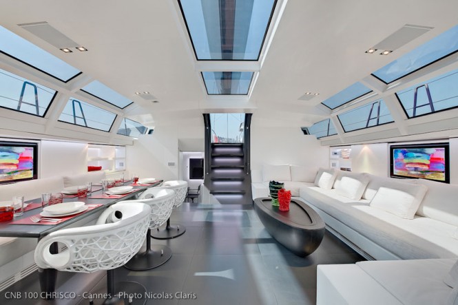 CNB 100 Sailing yacht Chrisco interior - Photo Credit Nicolas Claris
