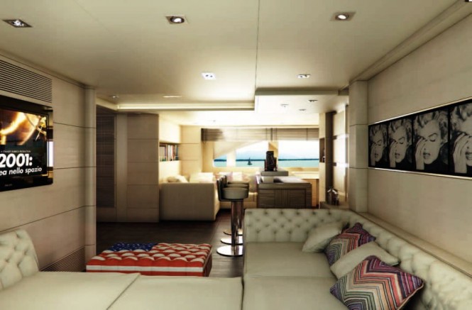 Charter Yacht Told U So by Moreli design - Sky Lounge